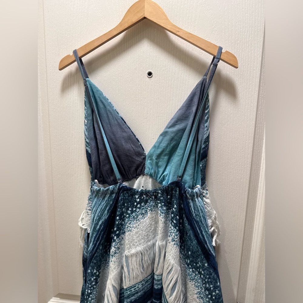 Lace The Label Blue & White Maxi Dress Size S – Greece Vacation Vibes NWT - Picture 4 of 7